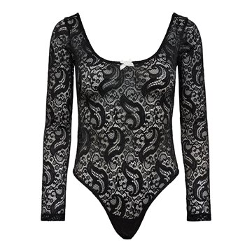 Haute L ' Amitié - Summer Lace Ls Body - Black